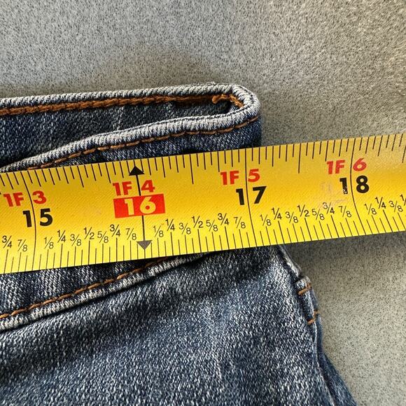 kut from the kloth womens jeans 14 blue denim katy boyfriend mid rise preowned - Picture 10 of 11